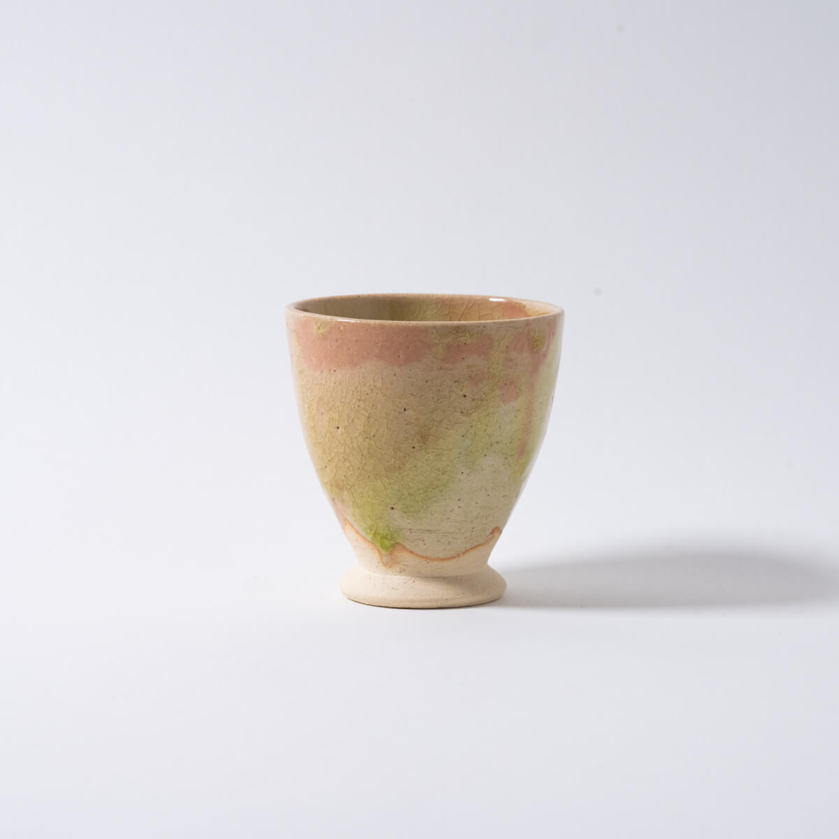 運命の1杯 ゴブレット K_淡緑×桃｜信楽イマジン Imagine