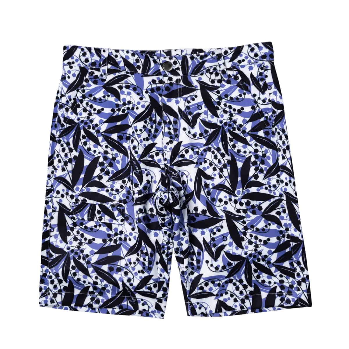 〈4月中旬以降発送〉リリーベル ハーフパンツ（メンズ）パープル［ウエスト 78 / 85 / 88］｜Gorurun × HESTA LIFE