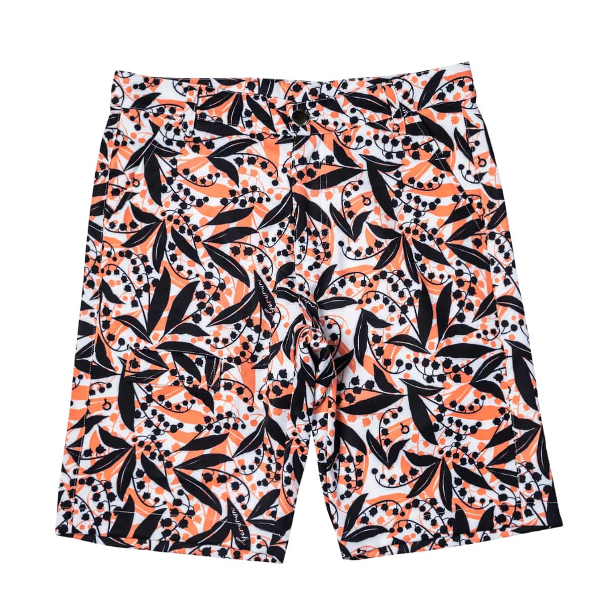 〈4月中旬以降発送〉リリーベル ハーフパンツ（メンズ）オレンジ［ウエスト 78 / 85 / 88］｜Gorurun × HESTA LIFE