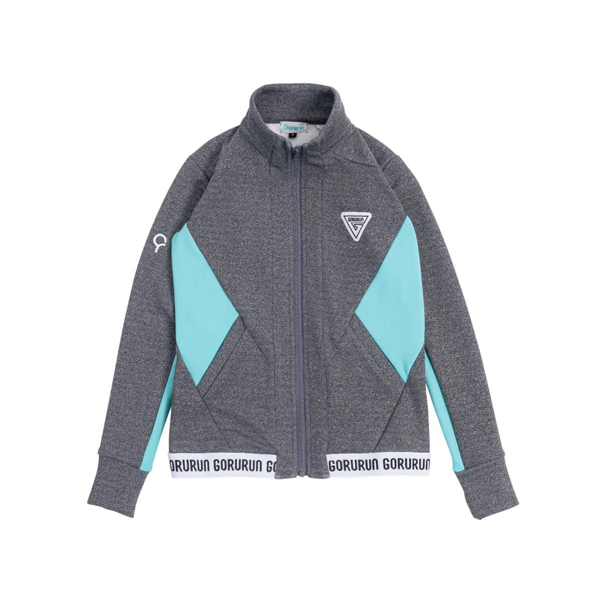 〈4月中旬以降発送〉ロゴテープ スワッチング アウター（レディース）グレー　Sサイズ｜Gorurun × HESTA LIFE