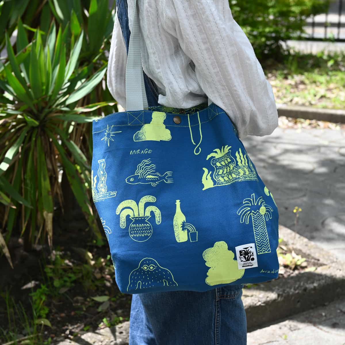 【devadurga】SUMMER MIRAGE トートバッグ / ブルー