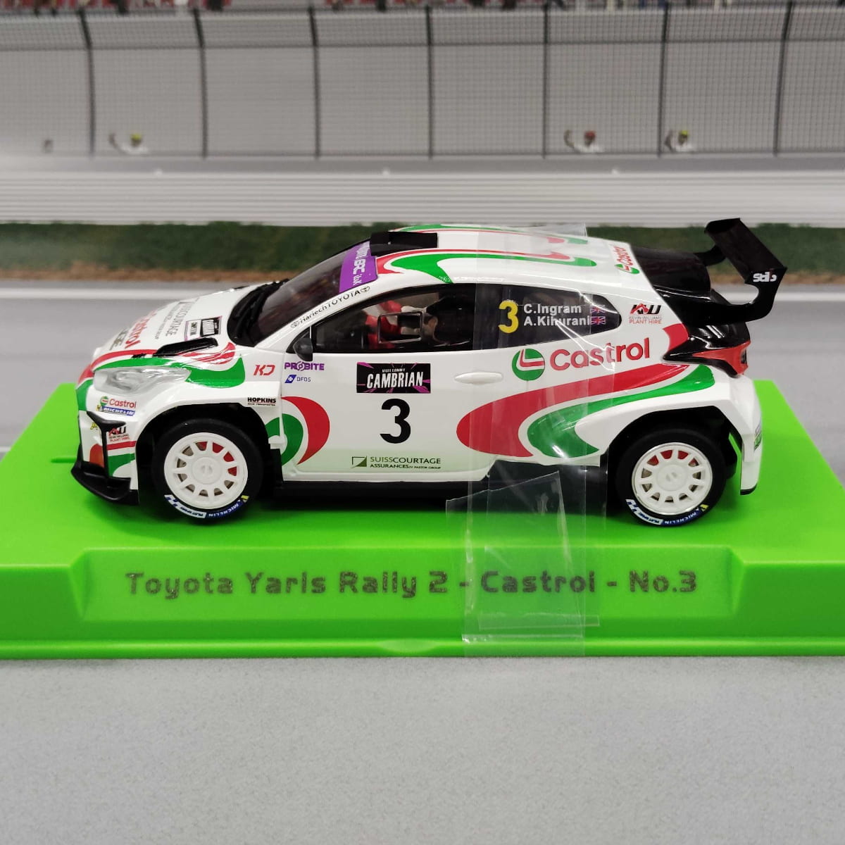 【淡路島セレクト】1/32スロットカー Toyota GR Yaris Rally2 No.3 Castrol AS52604a