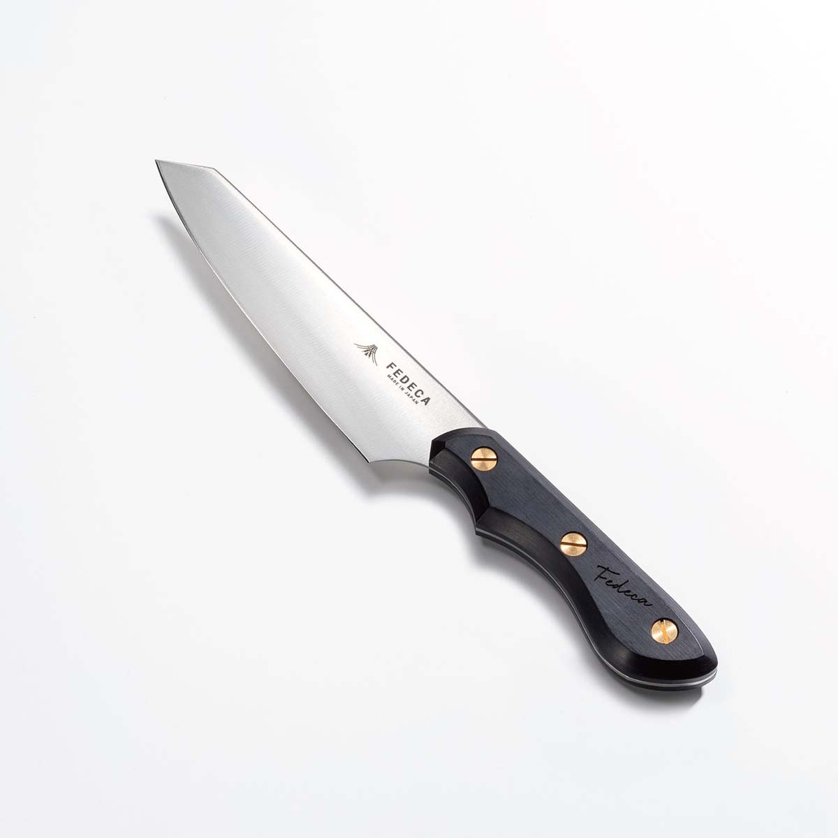 【FEDECA】三徳包丁 小 プレーンブラック 12.3cm