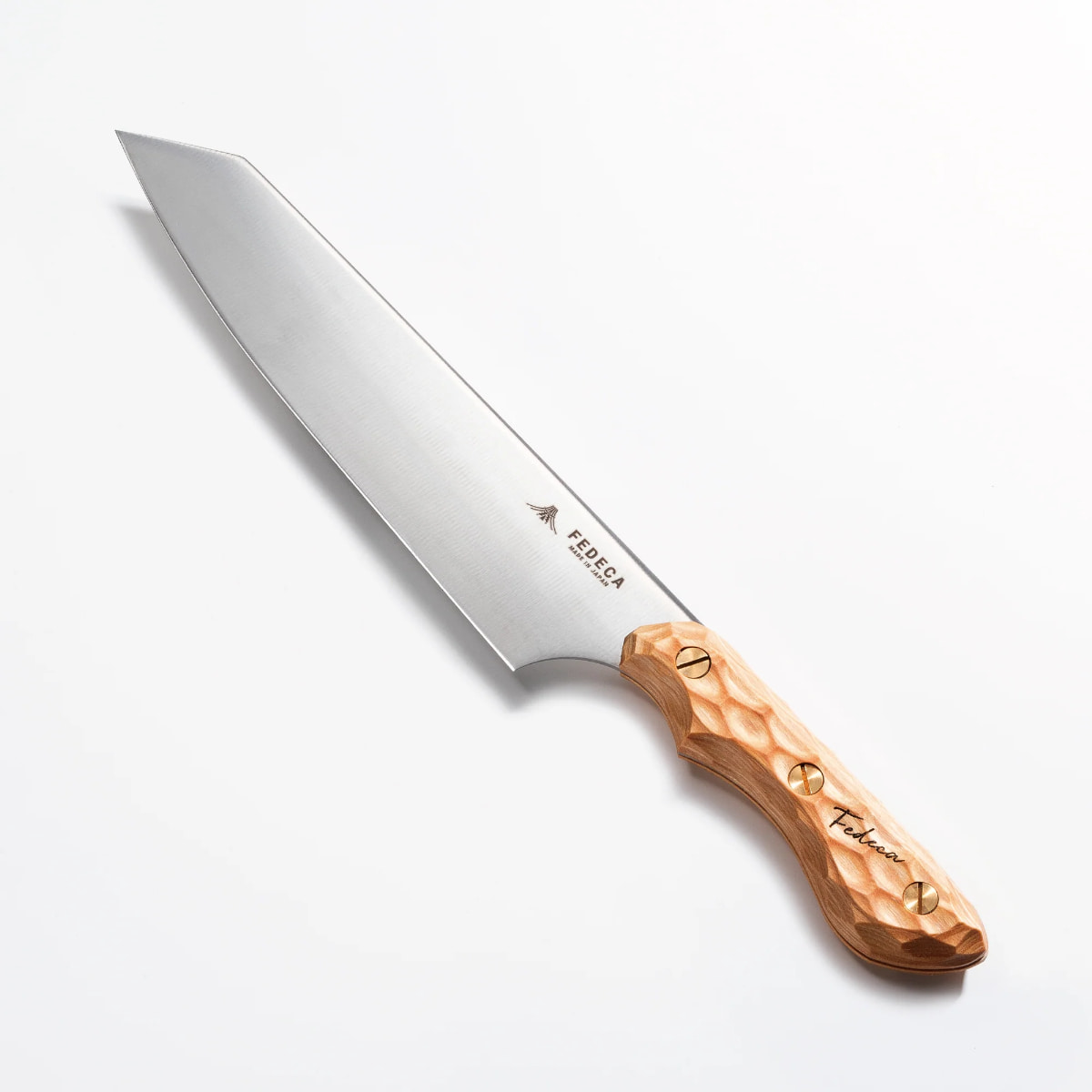 【FEDECA】三徳包丁 大 名栗ホワイト 17cm