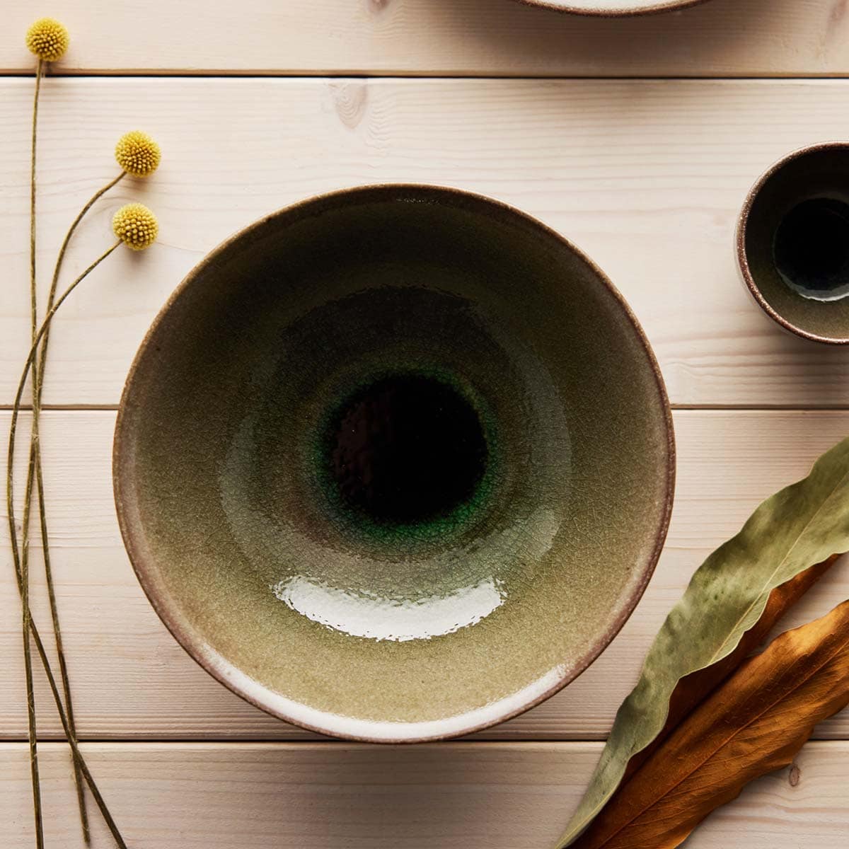 【信楽焼】信楽四季彩陶 -寒露(かんろ) そり鉢 露時雨(つゆしぐれ)φ22cm