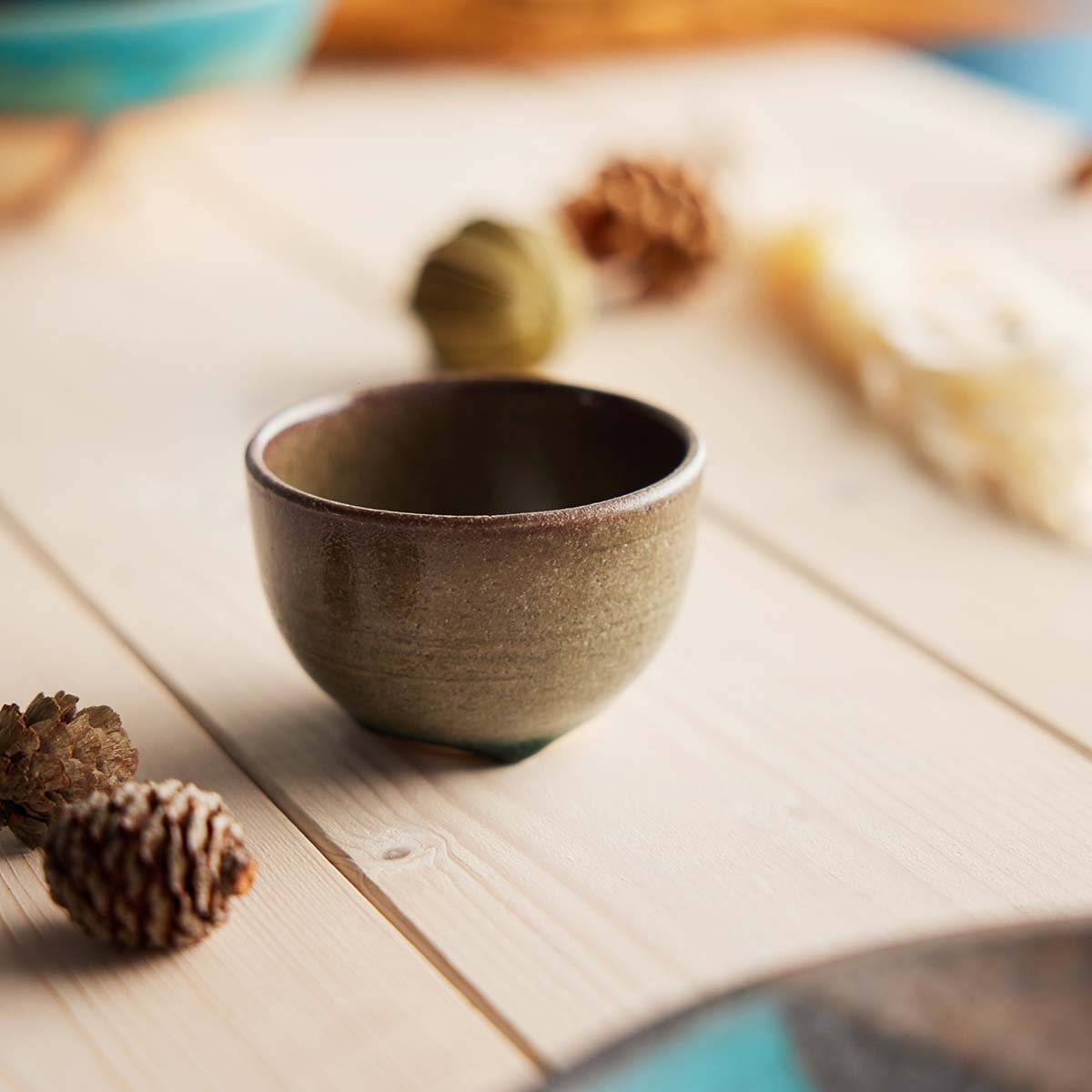 【信楽焼】信楽四季彩陶 -寒露(かんろ) 小鉢 露時雨(つゆしぐれ)φ8cm