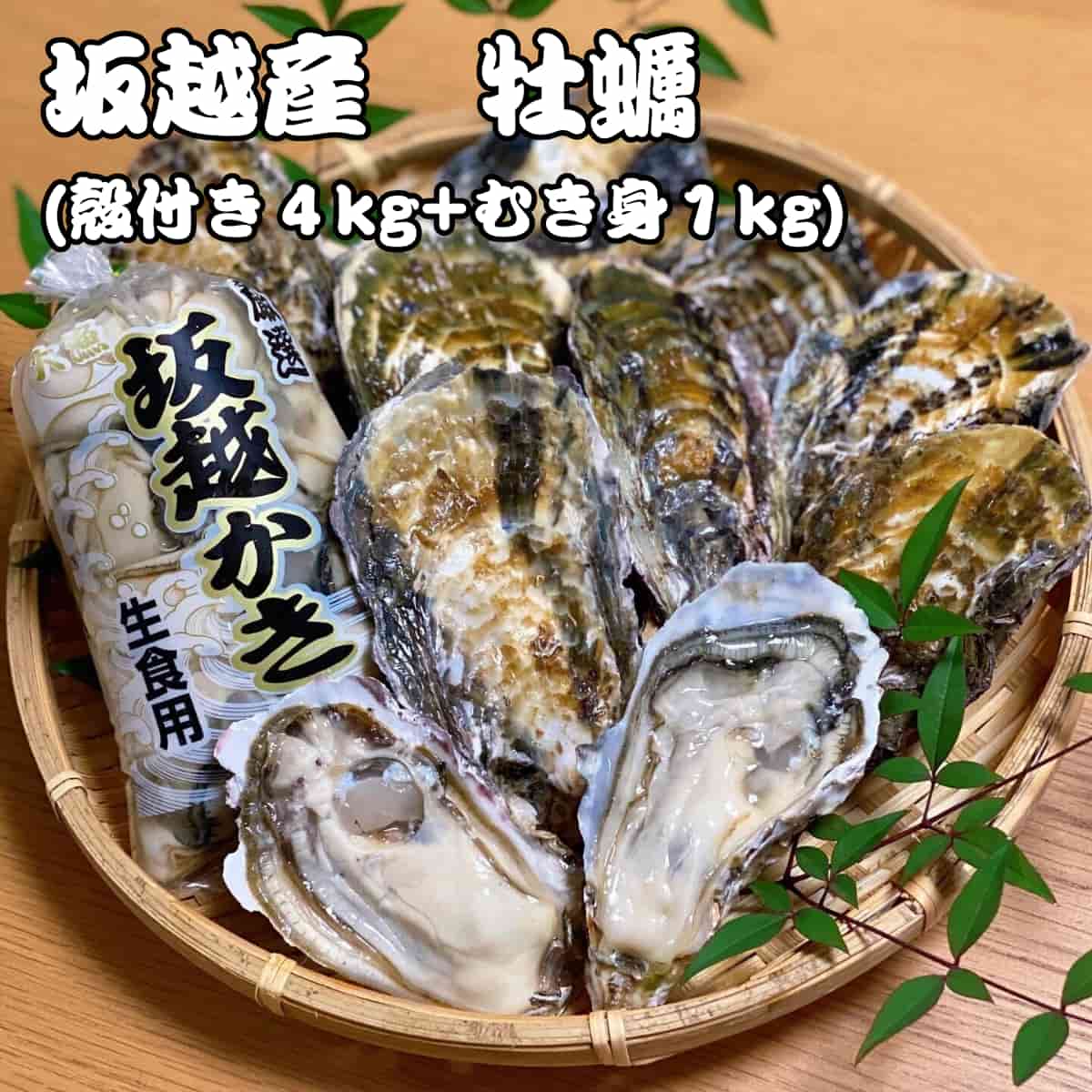 〈12月より順次配送〉赤穂・坂越産　牡蠣ギフトセット（殻付き4㎏+むき身1㎏）
