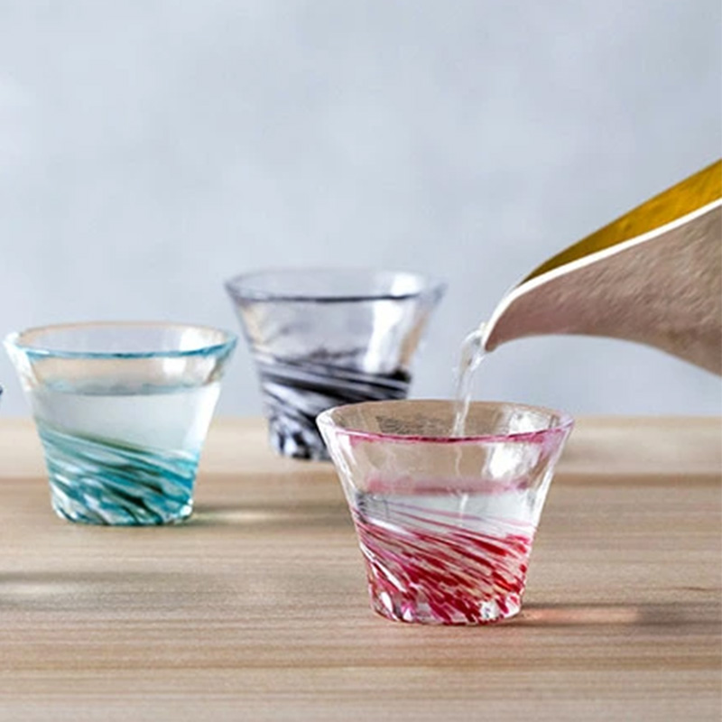 【ヴィラ・コンコルディアセレクト】津軽びいどろ 盃コレクション（4色展開）