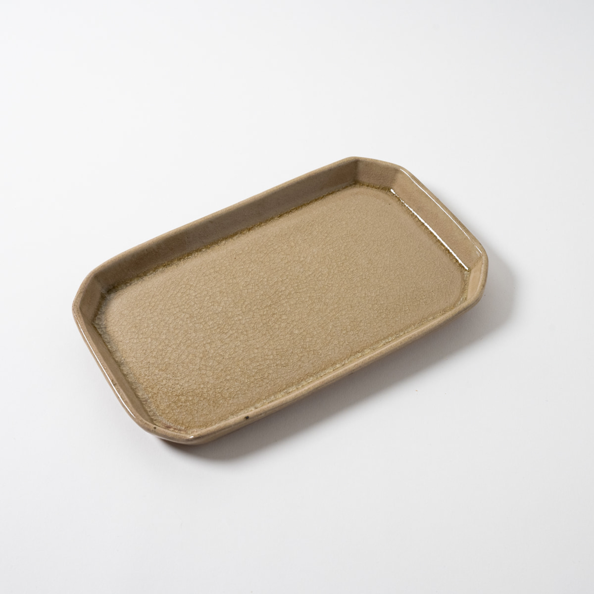 【信楽焼】ここち - KOKOCHI - 8角長方皿　ひより土（サンドベージュ）　23.5cm