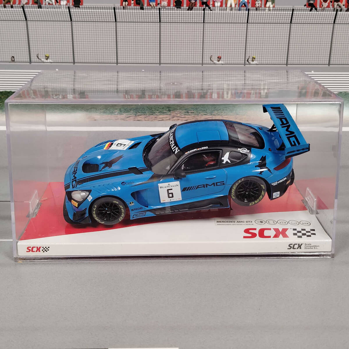 【淡路島セレクト】1/32スロットカー MERCEDES BENZ AMG GT3 ”BLACK FALCON” #6/Hubert Haupt & Luca Stolz / メルセデスベンツAMG GT-3