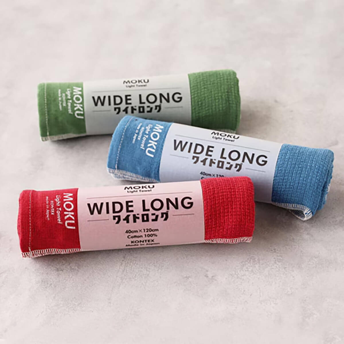 【Kontex】MOKU ワイドロング タオル（3色展開）