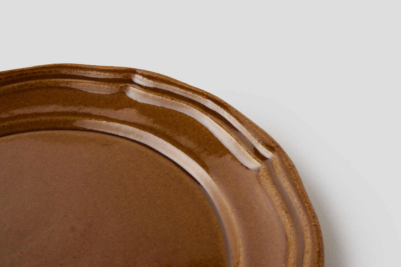 ファイアンス オート プロヴァンス はちみつ色 陶器皿 6枚 MH049 ファイアンス オート プロヴァンス はちみつ色 陶器皿 6枚 MH049