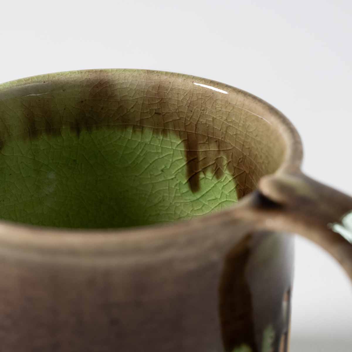 信楽イマジンImagine 寸胴マグカップ I_茶×緑