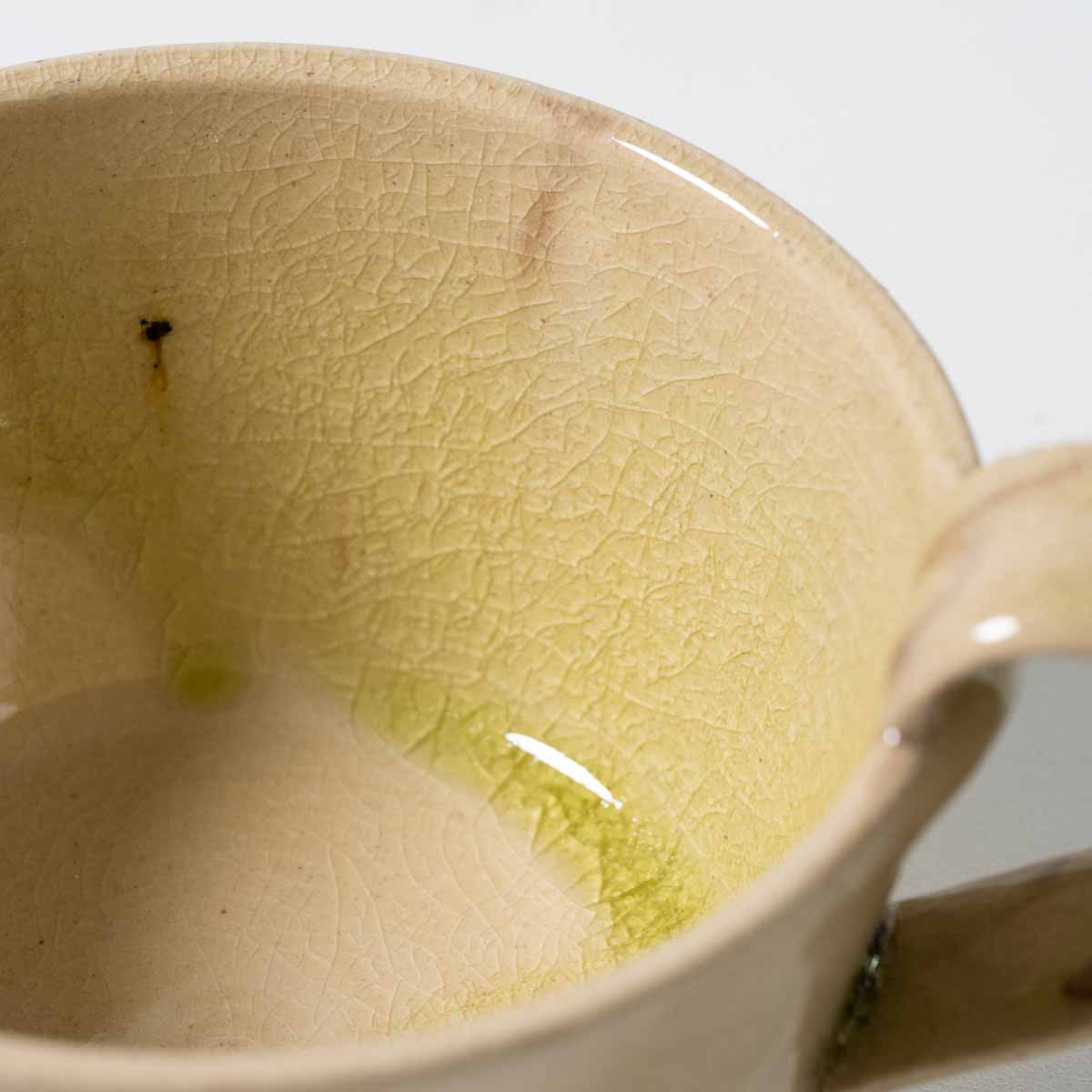 信楽イマジンImagine スープカップ A_クリア×茶