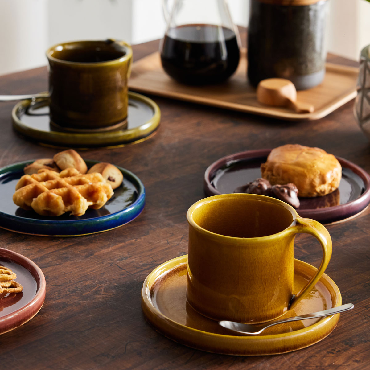 【信楽焼】utsuroi - うつろい - マグ＆切立皿セット Dusk（ダスク）