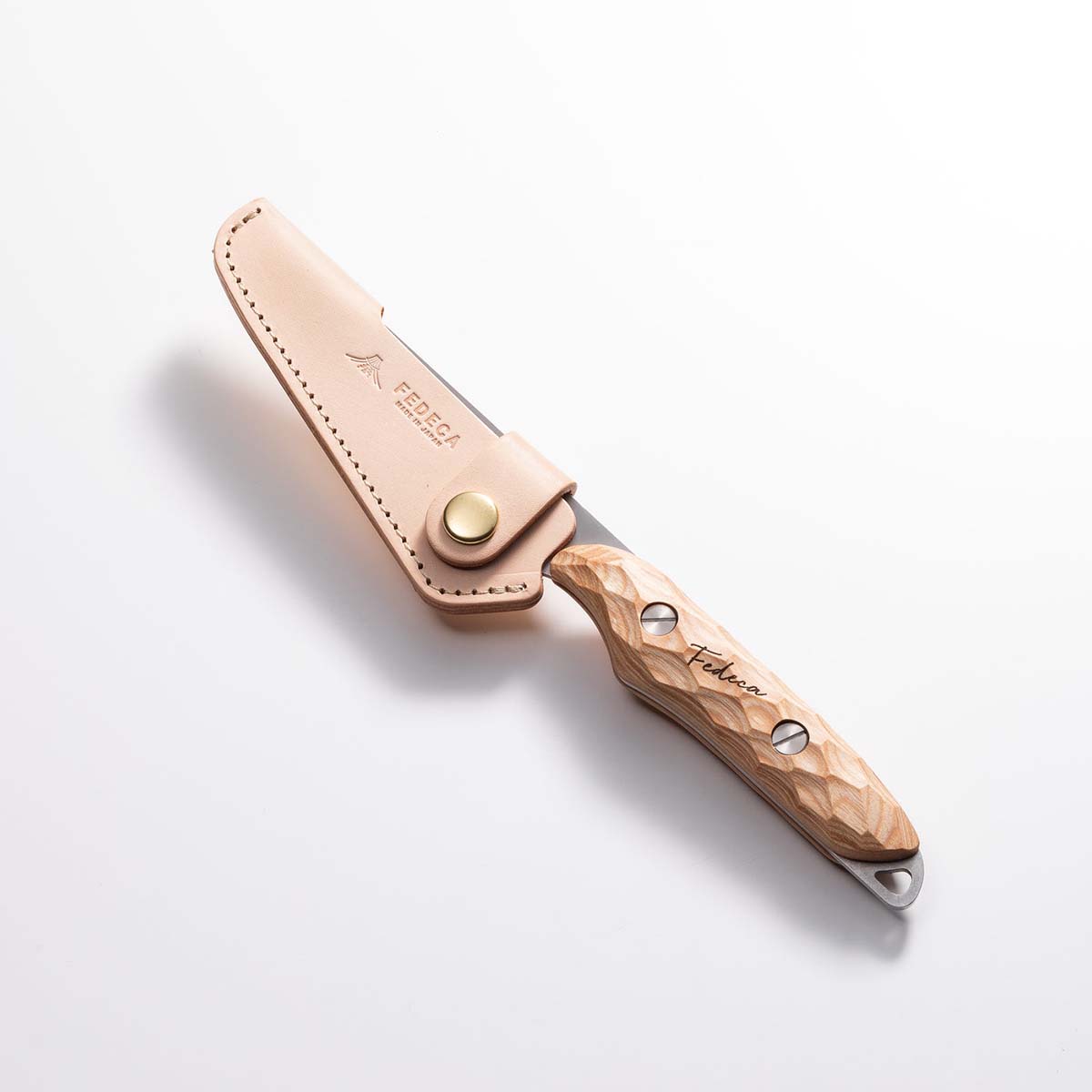 【FEDECA】こども包丁 プレーンホワイト 10cm