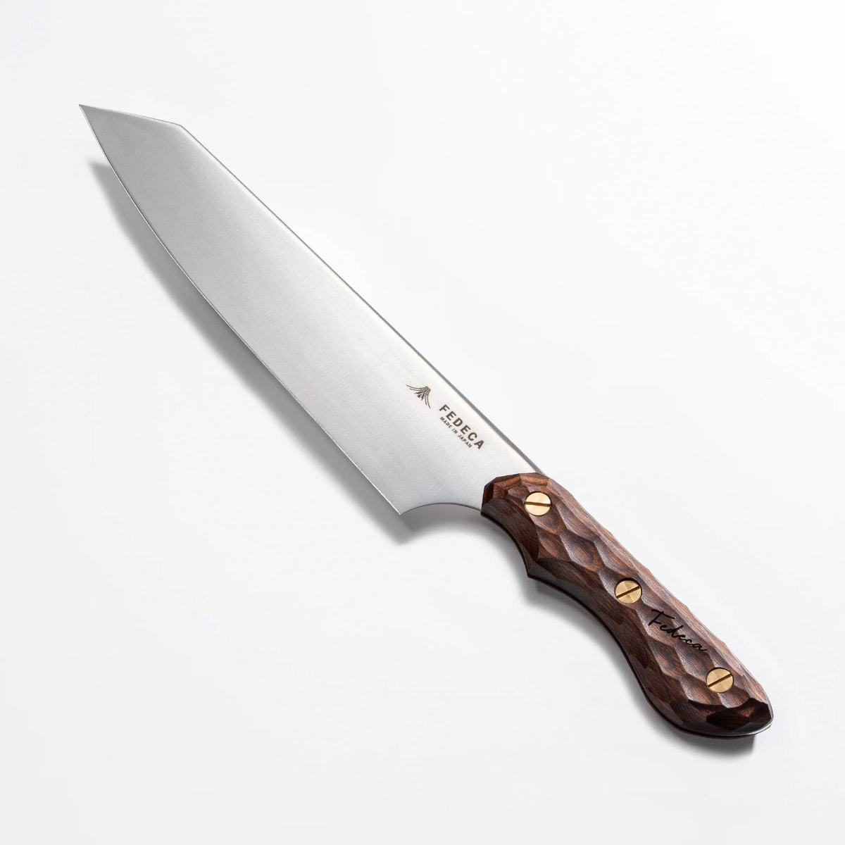 【FEDECA】三徳包丁 大 名栗ブラック 17cm