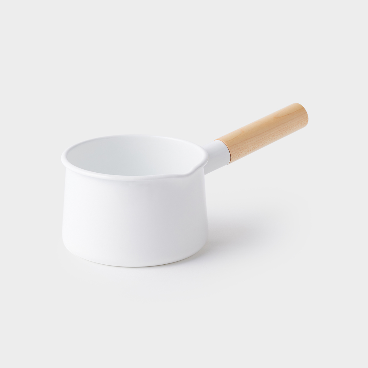 kaico】 ミルクパン 琺瑯 ホワイト 15cm | HESTA LIFE store（ヘスタ