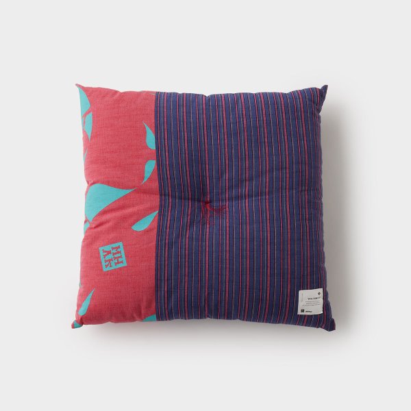 日本のいいもの 福島・会津木綿の座布団 - ピンク 45cm｜MHAK × Japan