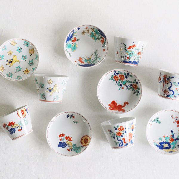 波佐見焼】 BARBAR 蕎麦猪口大事典 色絵 そばちょこ ウーパールーパー