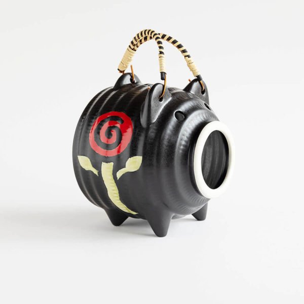 香炉にもなる レトロ×ポップアートな蚊遣り豚｜5eL × Japan Craft