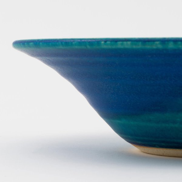 信楽焼】THE HARVEST BLUE VELVET 帽子型 リムボウル 24cm | HESTA