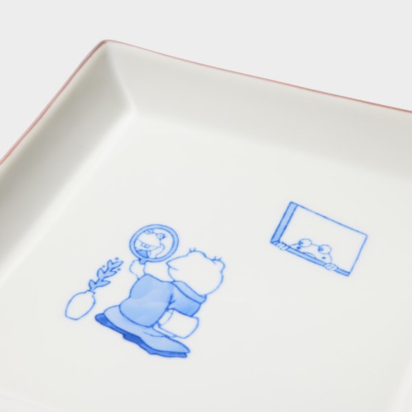 お皿 おでん皿（7寸／約21㎝）白縁鉄巻 （08） | 出西窯 on-line STORE