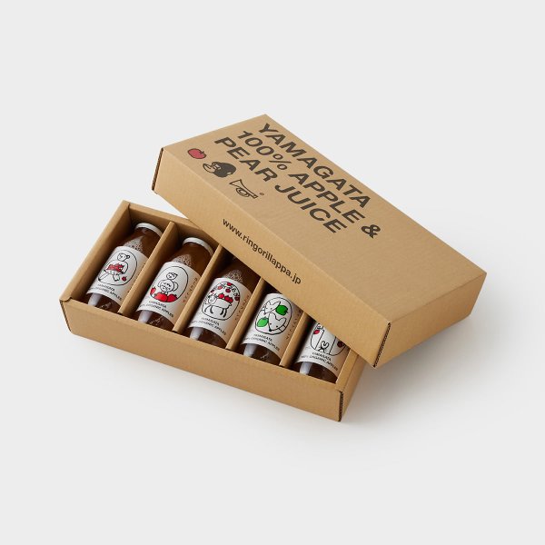 リンゴリらっぱ】 自家農園産有機リンゴのジュース5本入 BOX