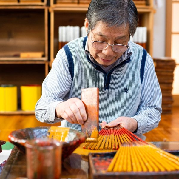 若狭塗　高級夫婦御箸　伝統工芸士　古井正弘作品！桐箱入り新品未使用品！ 桐箱夫婦 八千代 23.5cm/20.5cm | お箸の専門店 【箸蔵まつかん
