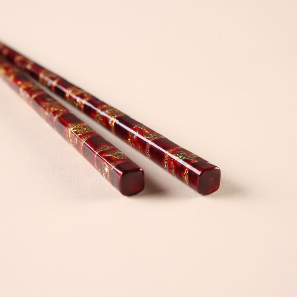 箸蔵まつかん】若狭塗 伝統工芸士 古井正弘｜桐箱入 花篭 23.5cm