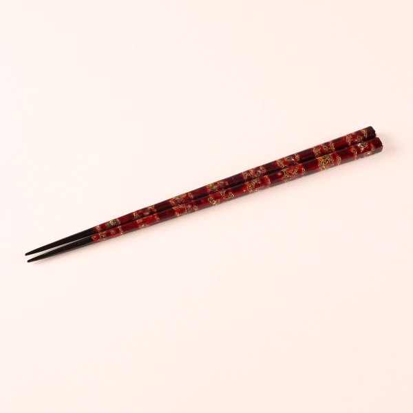 箸蔵まつかん】若狭塗 伝統工芸士 古井正弘｜桐箱入 花篭 23.5cm