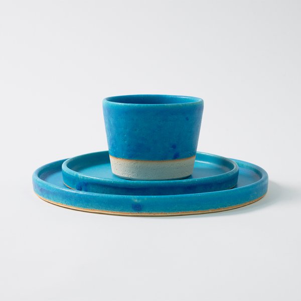 信楽焼】ブルーラグーン 切立皿 21cm | HESTA LIFE store（ヘスタ