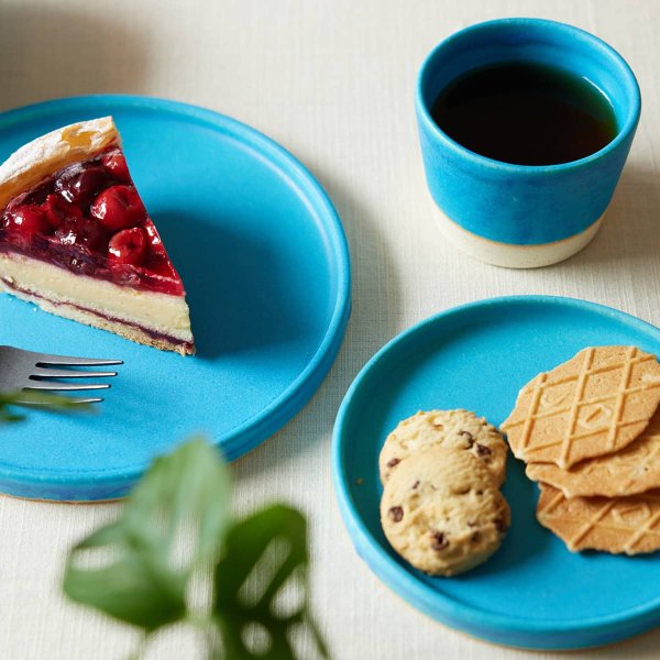 信楽焼　青　タンブラー　ビーンズ皿　 2セット 信楽焼 青 タンブラー ビーンズ皿 2セット 小皿 おしゃれ