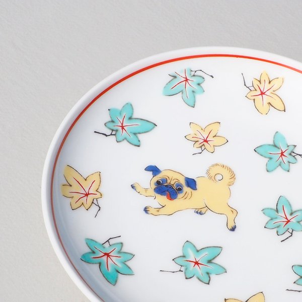 色絵　小皿　８枚 波佐見焼】 BARBAR 色絵 小皿 パグ | HESTA LIFE store（ヘスタライフ