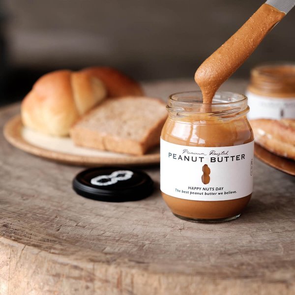 HAPPY NUTS DAY 無添加 ピーナッツバター 粒なし Sサイズ 110g