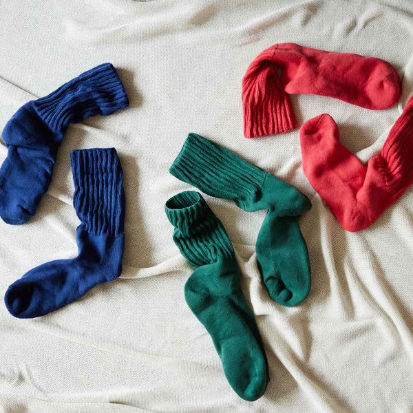 Kontex】履くタオル 靴下 Organic ネイビー (S/Mサイズ展開) | HESTA