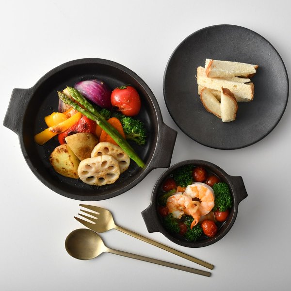 信楽焼】THE HARVEST Kuro グリルポット 19.5cm | HESTA LIFE store