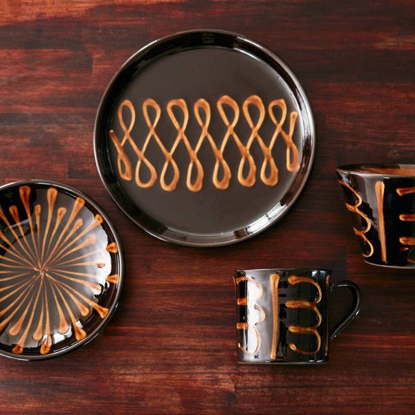 美濃焼】正陶苑 スリップウェア 平皿 Φ21.5cm | HESTA LIFE store